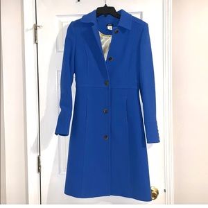 J Crew Classic lady coat Italian double cloth wool